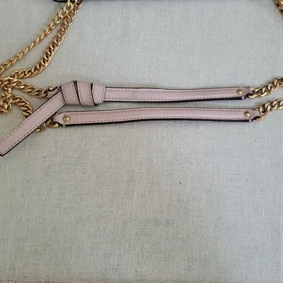 Tory Burch Everly Blush Pink Pebbled Leather Swingpack Bag Crossbody Elle Woods - Picture 11 of 11